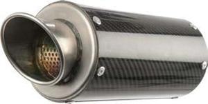 MGP High-Mount Full Exhaust w/ Carbon Fiber "Rolled Tip" Muffler - For 17+ Honda Grom