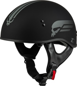 HH-65 Retribution Helmet Matte Black/Silver XL - For XL riders seeking style and protection