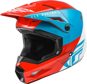 Kinetic Straight Edge Helmet Red/White/Blue Large