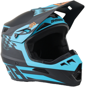 Answer AR1 Sweep Helmet Black/Astana/Hyper Orange - L - DOT & ECE approved motocross helmet