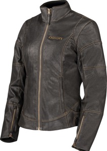 ICON Women's Tuscadero3 Jacket Black/Gold M - Women's textile riding jacket