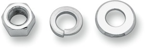 Chrome Front Axle Nut & Washer Kit 5/8 in.-18 by Colony