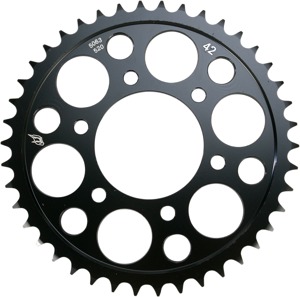 Steel 520 Rear Sprocket 42T - Black - For Kawasaki Ninja ZZR Z1000