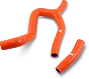 Radiator Hoses Orange w/Clamps - For 19-21 KTM 250 SX-F & 2021 Gas Gas MC250F