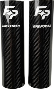 Fire Power Carbon Fiber Fork Shields 52x160mm - Universal fit fork shields, sold as a pair