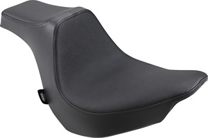 Predator III Smooth Vinyl 2-Up Seat - Black - For 18-21 Harley FLFB