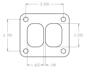 Turbo FLG T-Series Exhaust Inlet .010in Exhaust Gasket