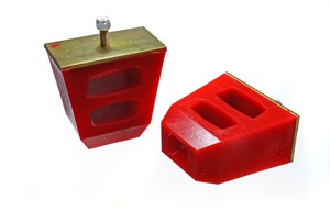 Universal 4.5in Tall x 4.5in Long x 2.5in Wide Red Bump Stops (2 per set)