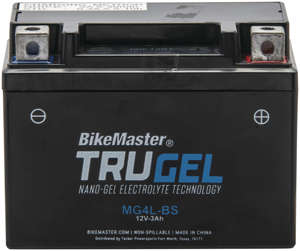 TruGel MG4L-BS Gel Cell Battery - Replaces YTX4L-BS