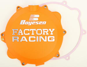 Factory Racing Clutch Cover Orange - For 09-16 Husqvarna KTM