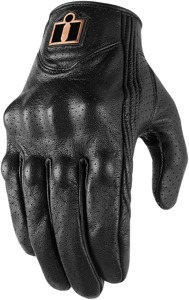 Pursuit Street Leather Motorcycle Gloves Black 4X-Large