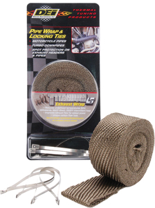 Exhaust Pipe Wrap & Locking Ties (Titanium)