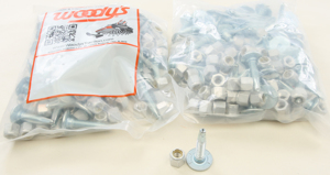 Silver Mega-Bite Trail Studs 1.325" 144/Pk