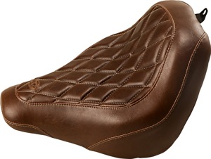 Tripper Diamond Synthetic Leather Brown Solo Seat - For 18-19 HD FXBB