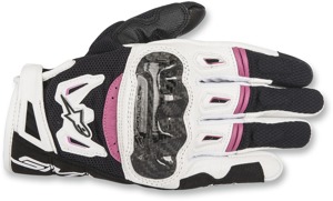 Women's SMX-2 V2 Air Carbon Gloves Black/White/Pink Small