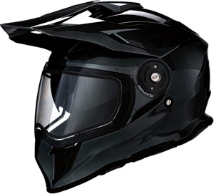 Range Solid Full Face Snow Helmet Gloss Black Large