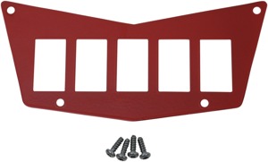 Dashplate 5Switch Red - For 08-14 Polaris RZR800 12-18 RZR570