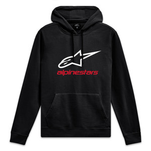 Alpinestars Always 2.0 Hoodie Black/White/Red Small - For Alpinestars Always 2.0 Hoodie Small