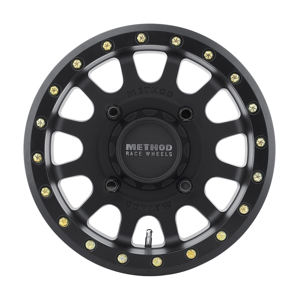 MR401 UTV Beadlock 14x7 / 5+2/38mm Offset / 4x156 / 132mm CB Matte Black Wheel