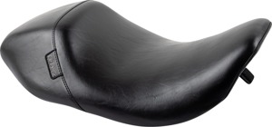 Bare Bones Smooth Vinyl Solo Seat Black Upfront - For 02-07 Harley FLHR