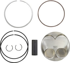 Racers Elite Piston Kit 14.5:1 Compression - 77.00mm Bore (STD) - For 10-25 Suzuki RMZ250