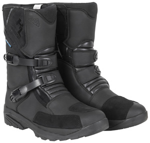 Black Trailblazer Adventure Motorcycle Boot Size 12 - Mid-Calf Waterproof Adventure Touring Boots