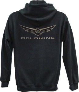 Men's Gold Wing Icon Zip Hoody - Gw Icon Zip Hoody Blk Lg