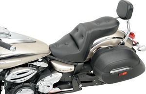 Explorer RS Pillow 2-Up Seat Black Gel - For Yamaha XVS1100 V-Star Classic