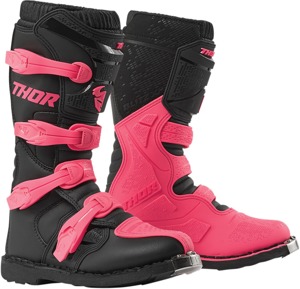 Blitz XP Dirt Bike Boots - Black & Pink Women's Size 5