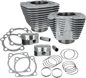 Sportster 883cc to 1200cc Conversion Kit - Cylinder Kit 3-1/2'' Silver