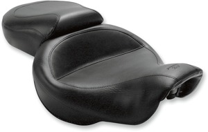 Smooth Vinyl 2-Up Seat - For 06-17 HD Dyna