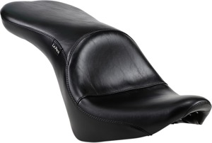 Maverick Smooth Vinyl 2-Up Seat Black Foam - For 18-20 Harley FXBB