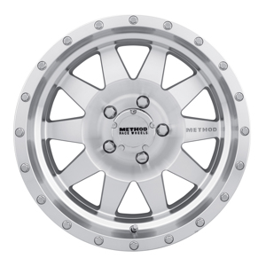 MR301 The Standard 17x9 -12mm Offset 5x5 94mm CB Machined/Clear Coat Wheel