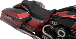 Predator III Extended Reach Double Diamond 2-Up Seat - For Harley Tour