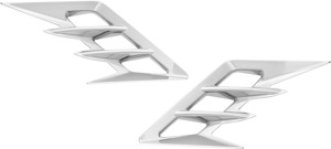 Show Chrome Front Fender Vent Accent Ch