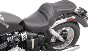 Explorer Stitched 2-Up Seat Black Gel - For 02-16 Triumph America