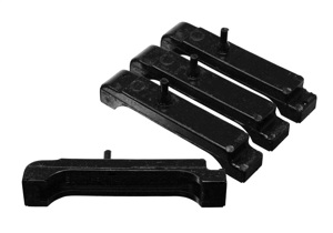 GM BBC Black Radiator Isolator Pad Set - 4 Row