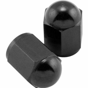 BikeMaster Valve Caps Aluminum (6 Pair) - Black