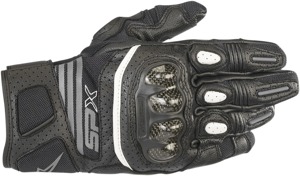 Women's SPX Air Carbon V2 Street Riding Gloves Black/White Large