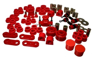 Red Hyper-Flex Master Bushing Set - For 08-12 Subaru Impreza WRX