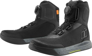 ICON Overlord Vented CE Boots Black/Gray US 10.5 - Ventilated CE boots with BOA closure