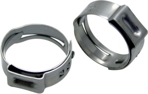 Stepless Hose Clamps For 14.8-18.0mm (0.58-0.71") OD Hoses - 10 Pack