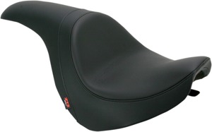 Predator Smooth Vinyl 2-Up Seat Black Low - For Suzuki C50 Intruder