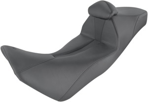 Adventure Track Stitched 2-Up Seat Black Low w/Backrest - Africa Twin