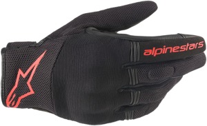 Copper Motorcycle Gloves Black/Red X-Large