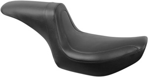 Fastback Smooth Vinyl 2-Up Seat - Black - For 82-94 Harley FXR