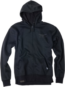 Men's Gold Wing Burst Zip Hoody - Gw Burst Zip Hoody Blk Md