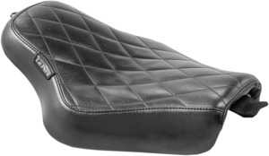 Streaker Diamond Vinyl Solo Seat - Black - For 04-06 & 10-20 Harley XL