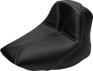 Dominator Stitched Solo Seat Black Gel - For HD FLSTN FLSTC