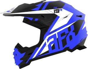 FX-19R Racing Full Face Offroad Helmet Matte Blue/White Large